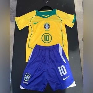 Kids Retro Brazil 2004 Jerseys